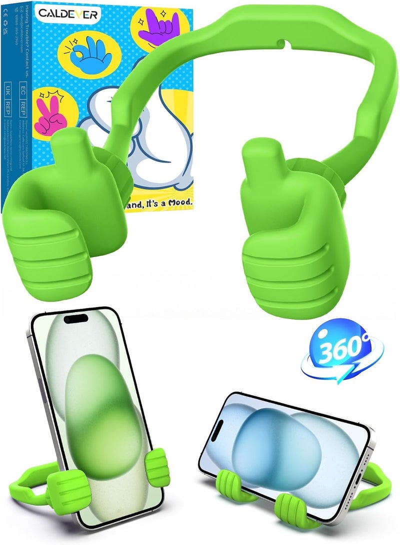 CALDEVER Valentines Gifts for Kids Teens Boys Girls Cell Phone Stand: Upgrade Adjustable Thumbs Up Lazy Phone Holder for Desk Fun Birthday Gifts for Grandma Adults Husband from Wife - Image 1